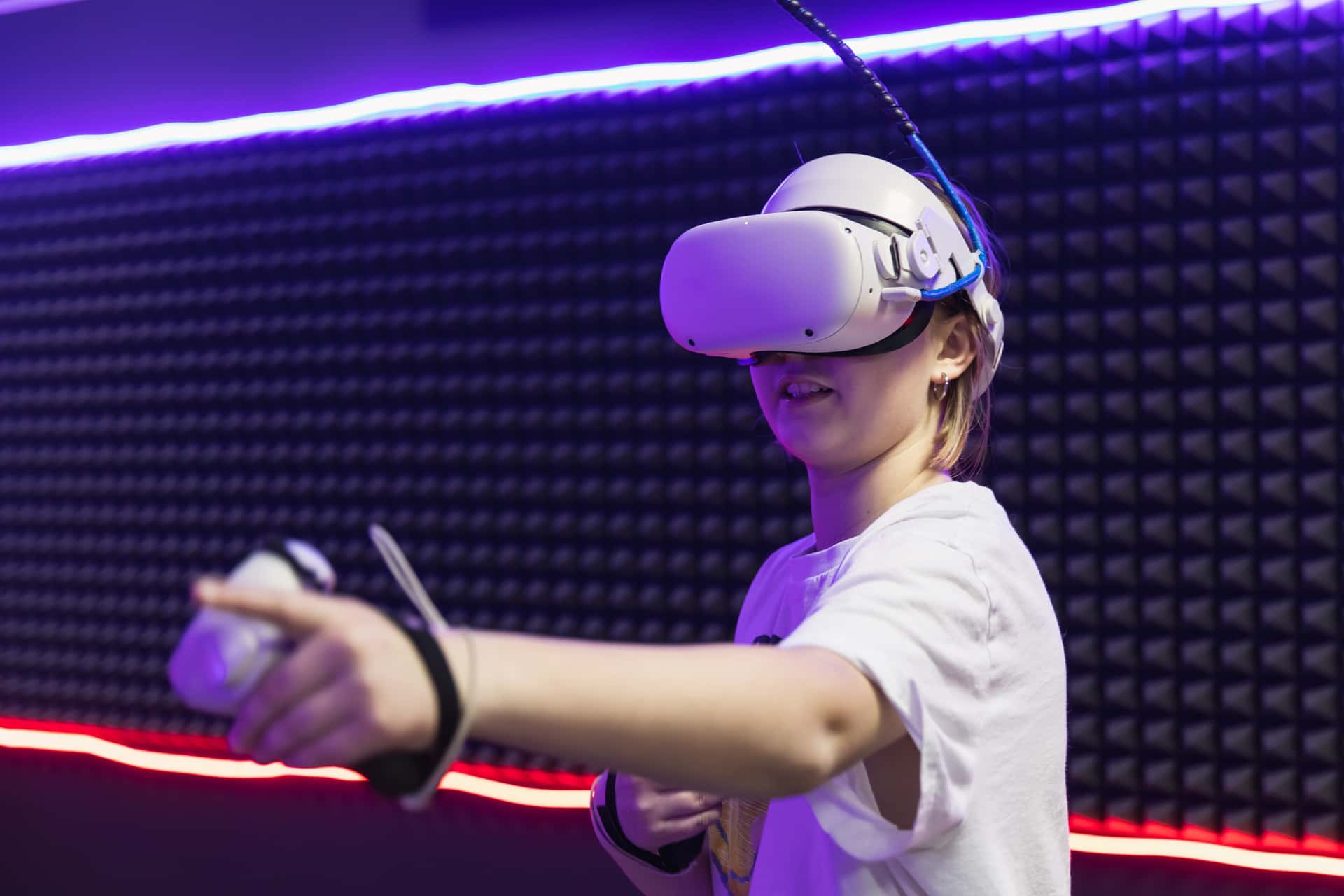 barn der spiller i vr